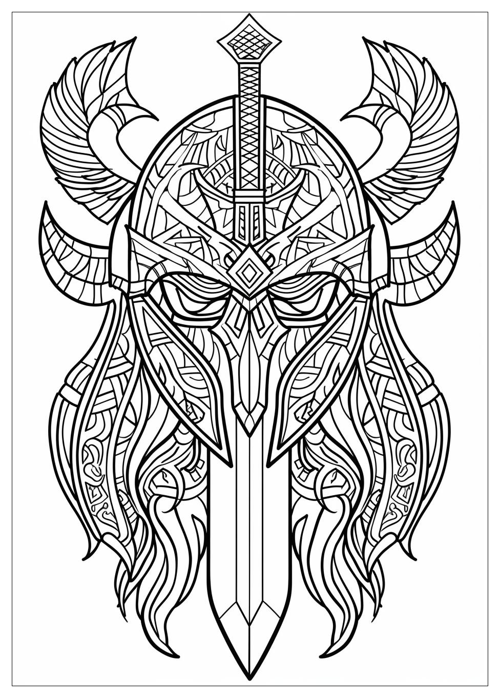 Warrior Coloring Pages-8
