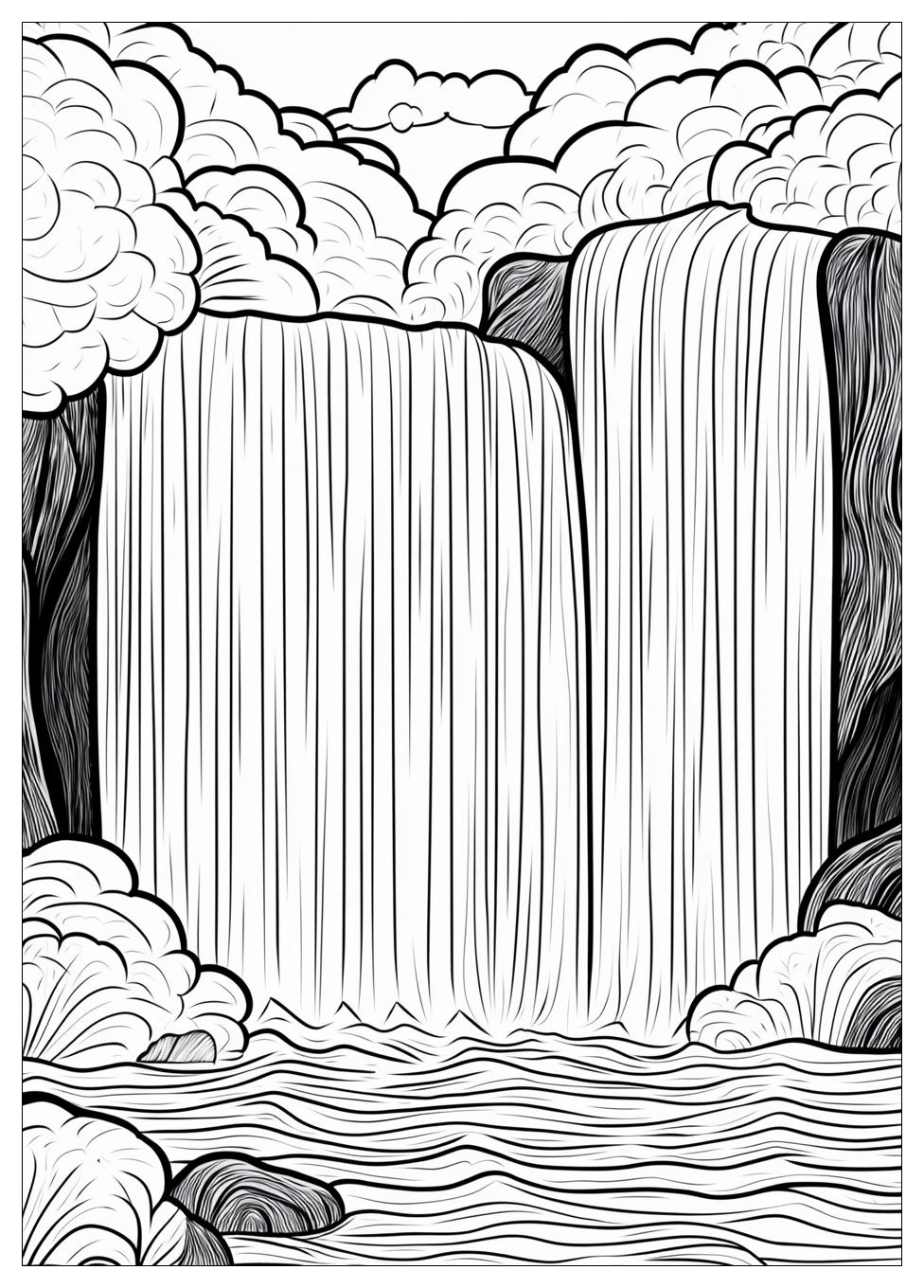 Waterfall Coloring Pages-10