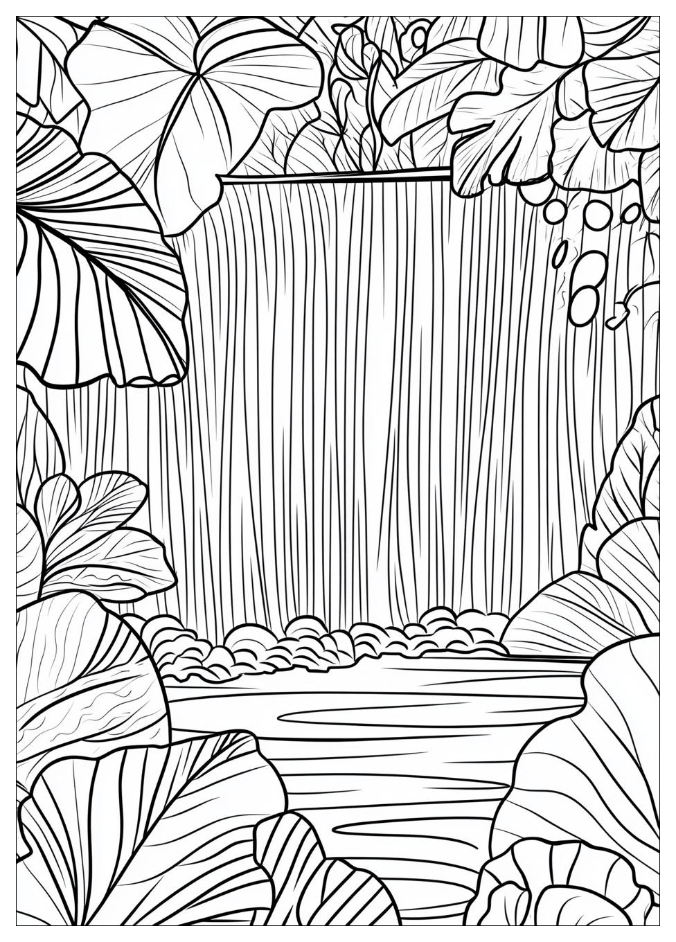 Waterfall Coloring Pages-12