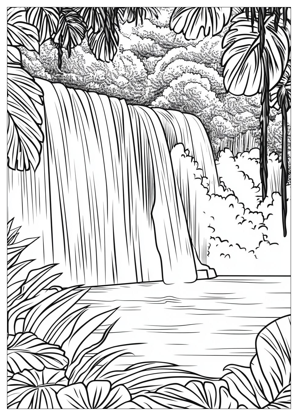 Waterfall Coloring Pages-15