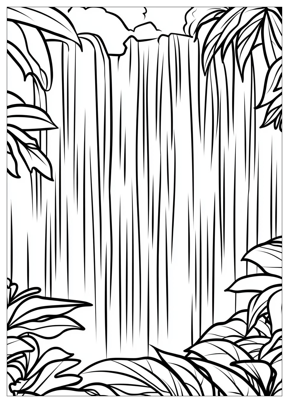 Waterfall Coloring Pages-17