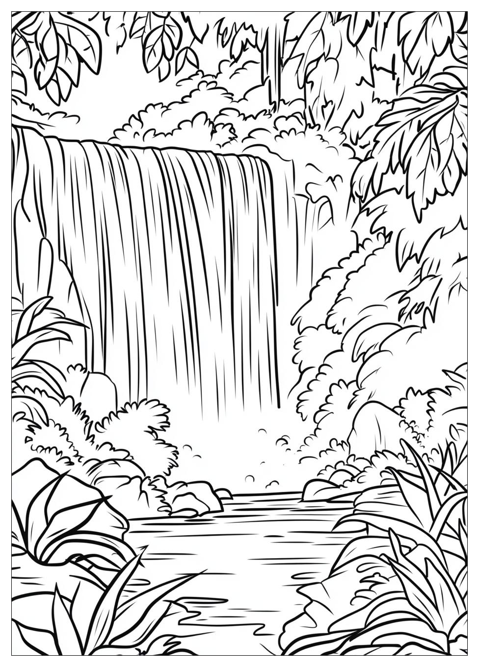Waterfall Coloring Pages-18