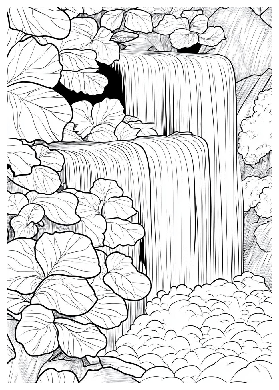 Waterfall Coloring Pages-2