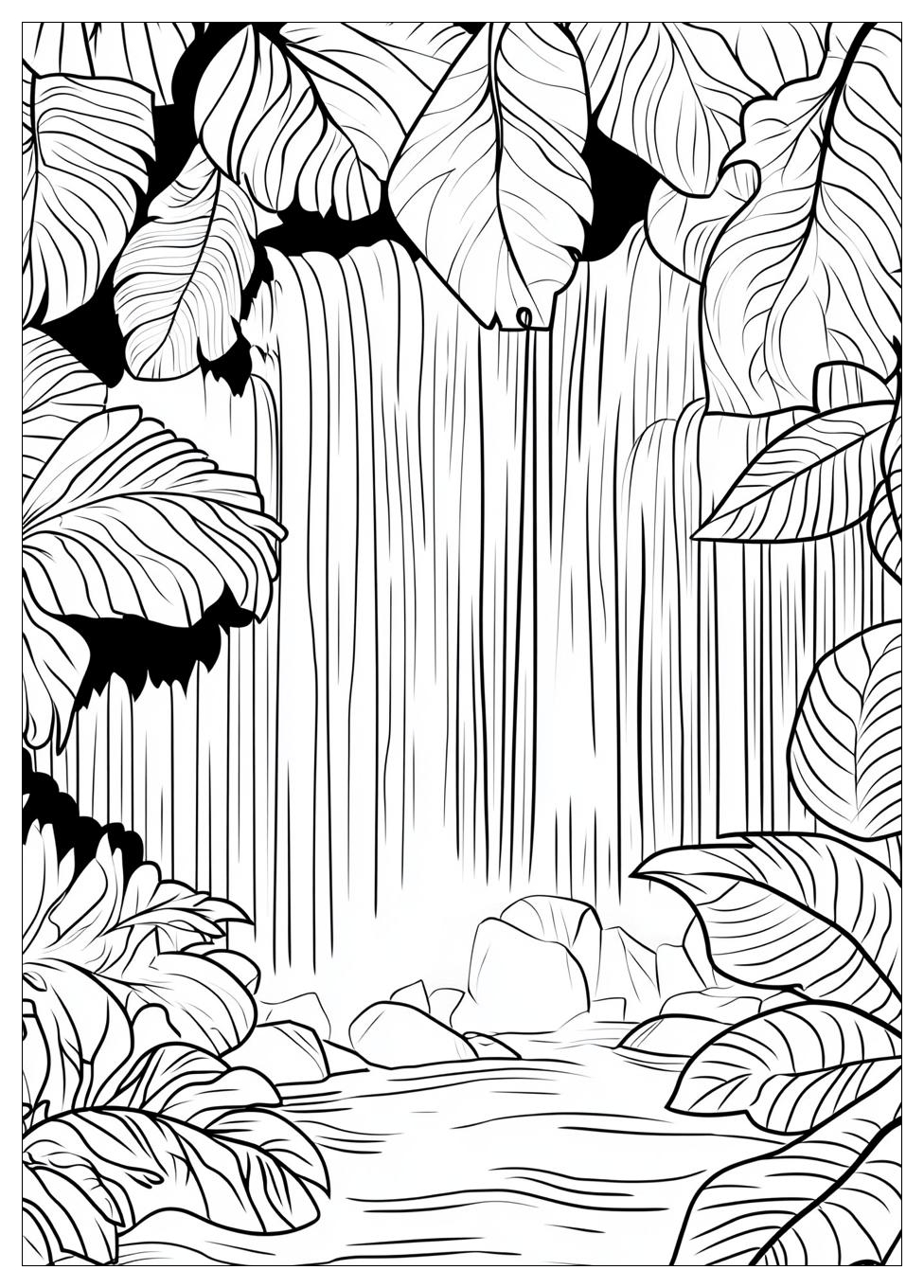Waterfall Coloring Pages-20