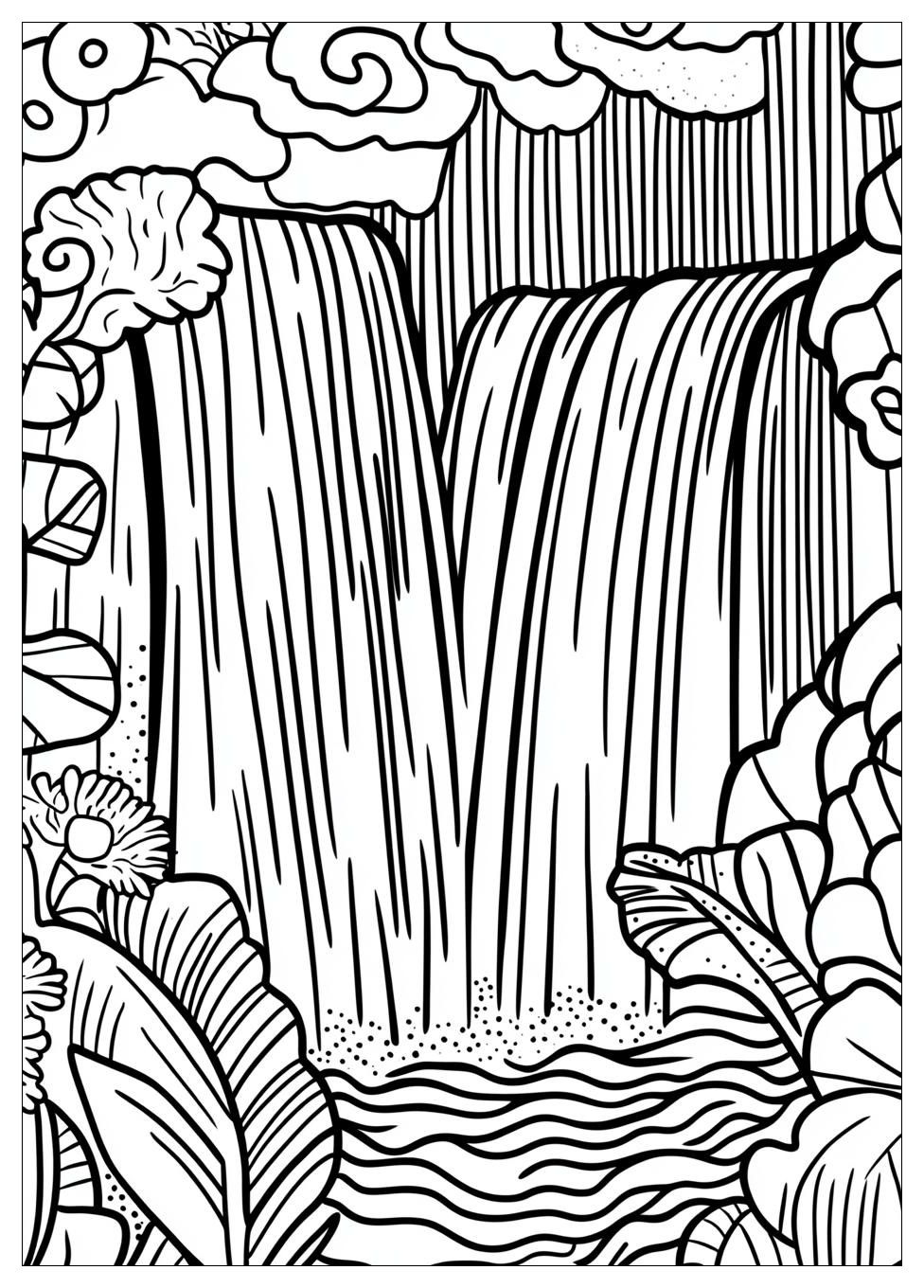 Waterfall Coloring Pages-3
