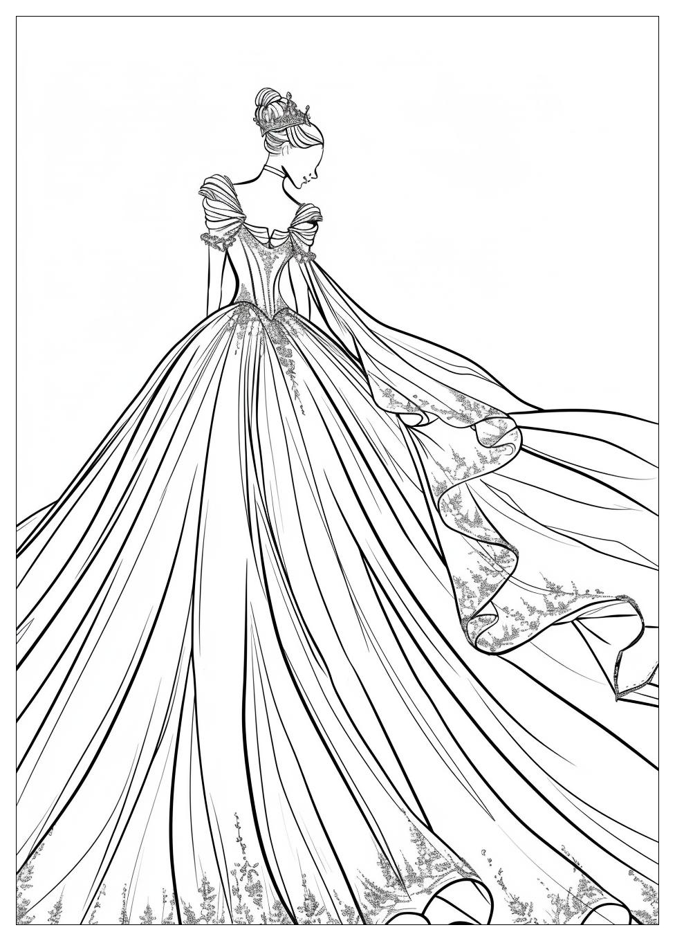 Wedding Dress Coloring Pages-11