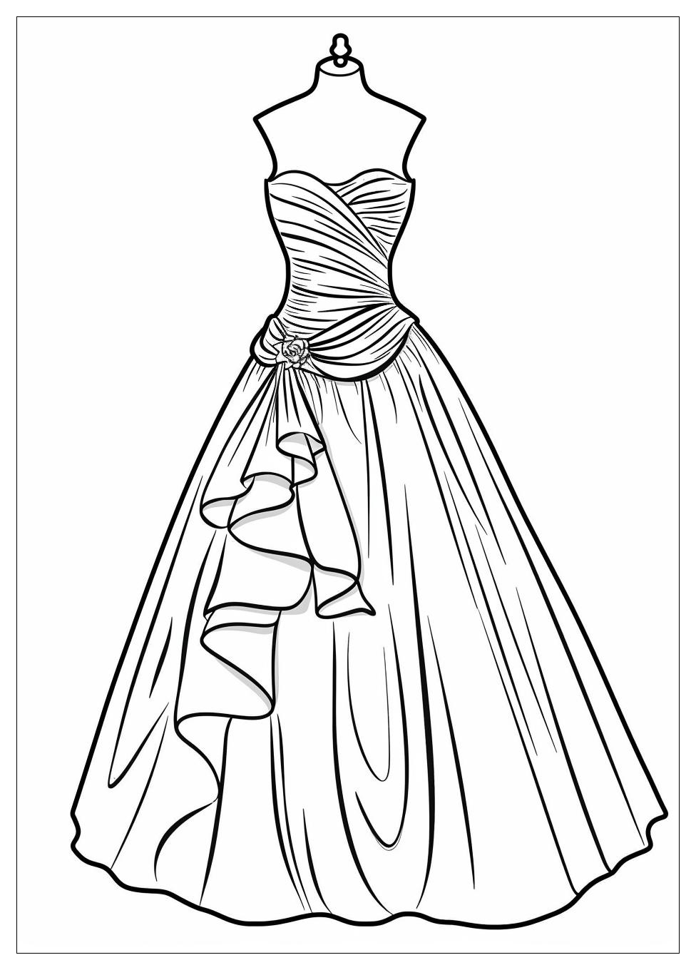 Wedding Dress Coloring Pages-12