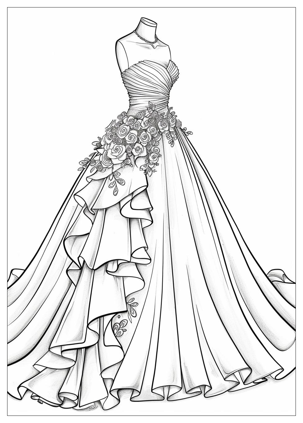 Wedding Dress Coloring Pages-15