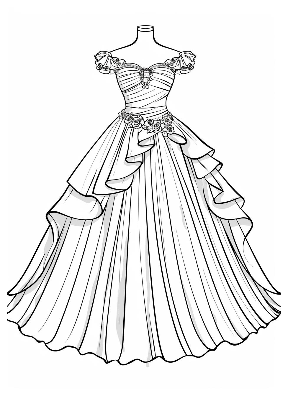 Wedding Dress Coloring Pages-16