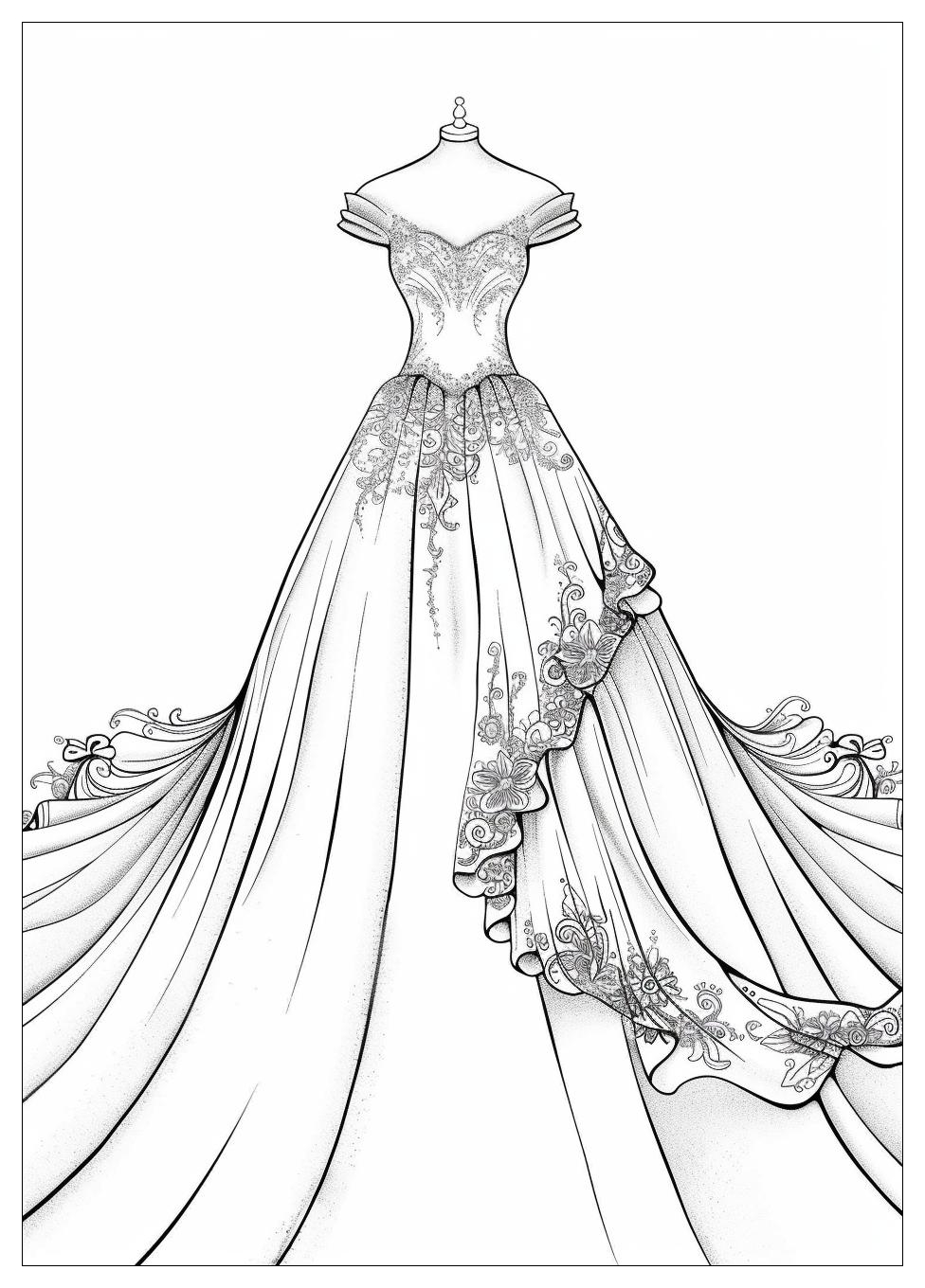Wedding Dress Coloring Pages-17