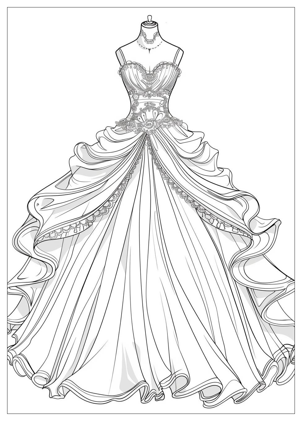 Wedding Dress Coloring Pages-18