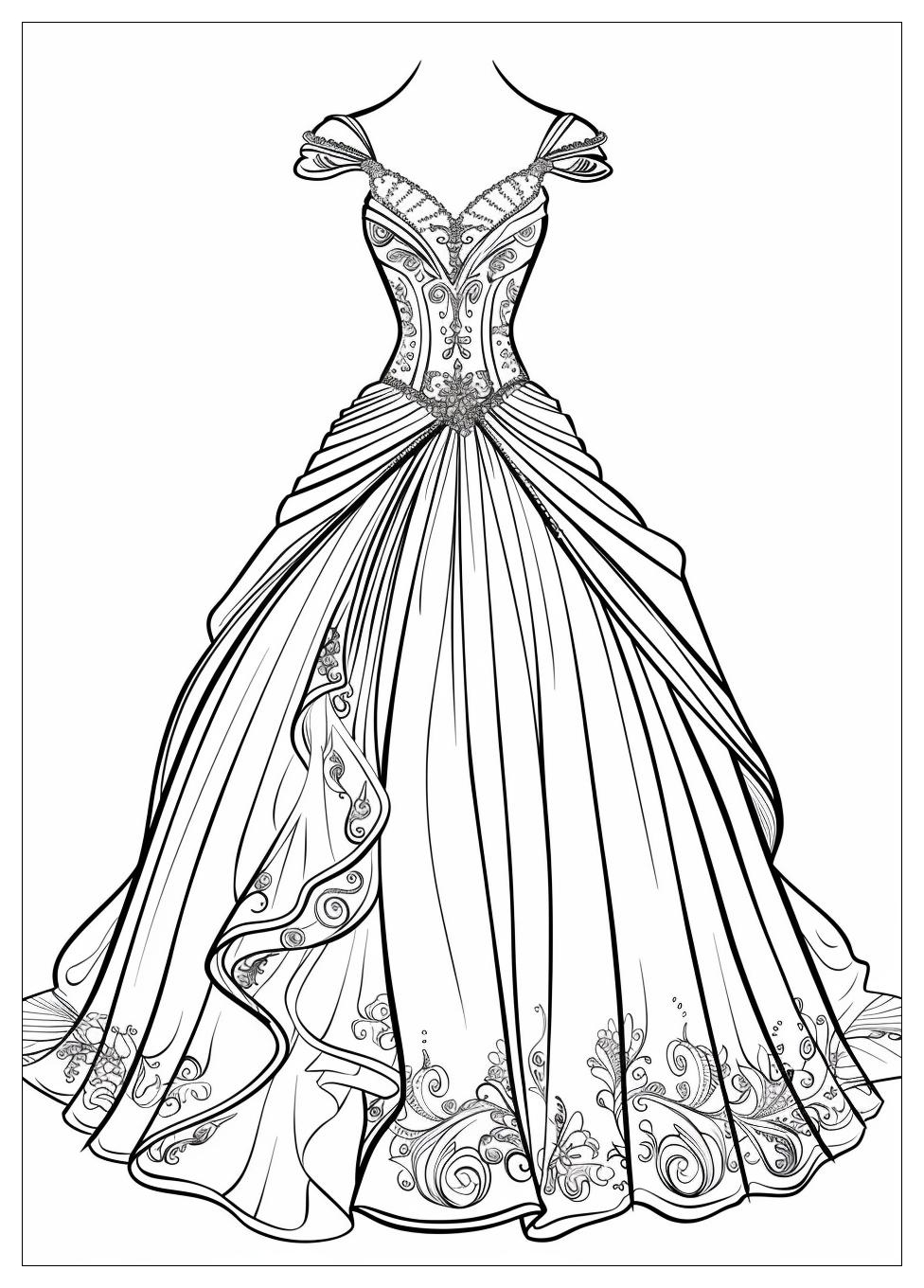 Wedding Dress Coloring Pages-19