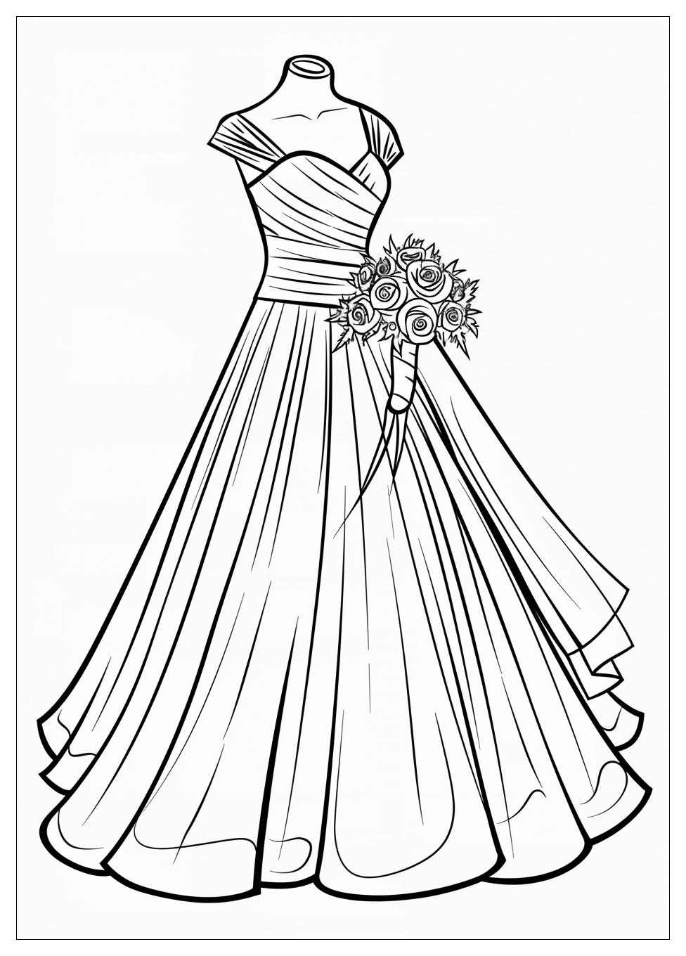 Wedding Dress Coloring Pages-2