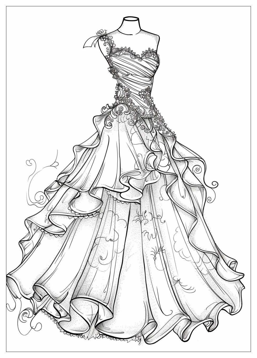Wedding Dress Coloring Pages-20