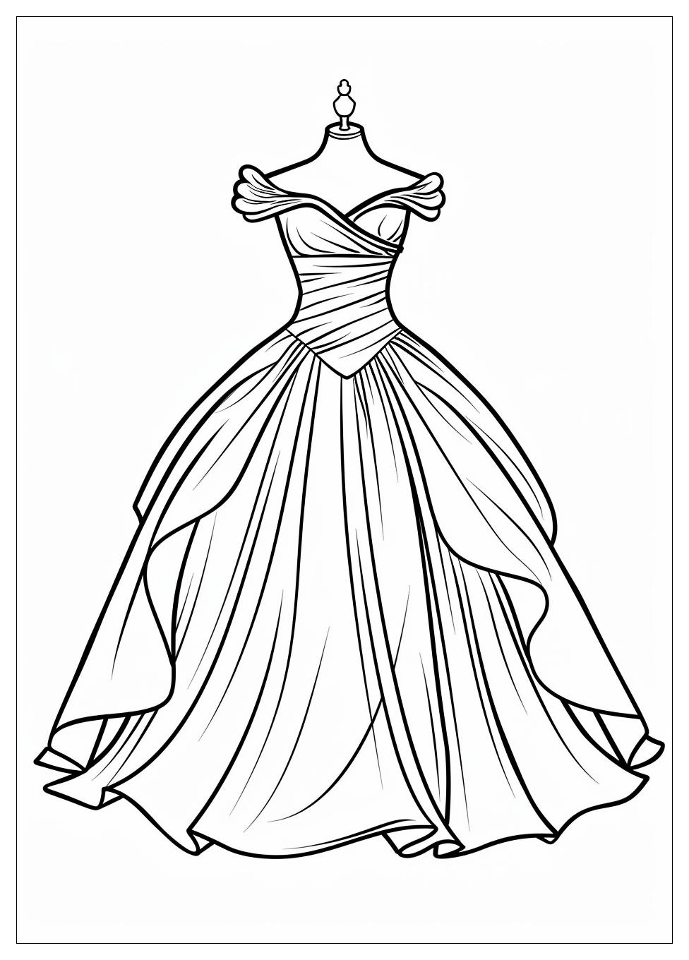 Wedding Dress Coloring Pages-4