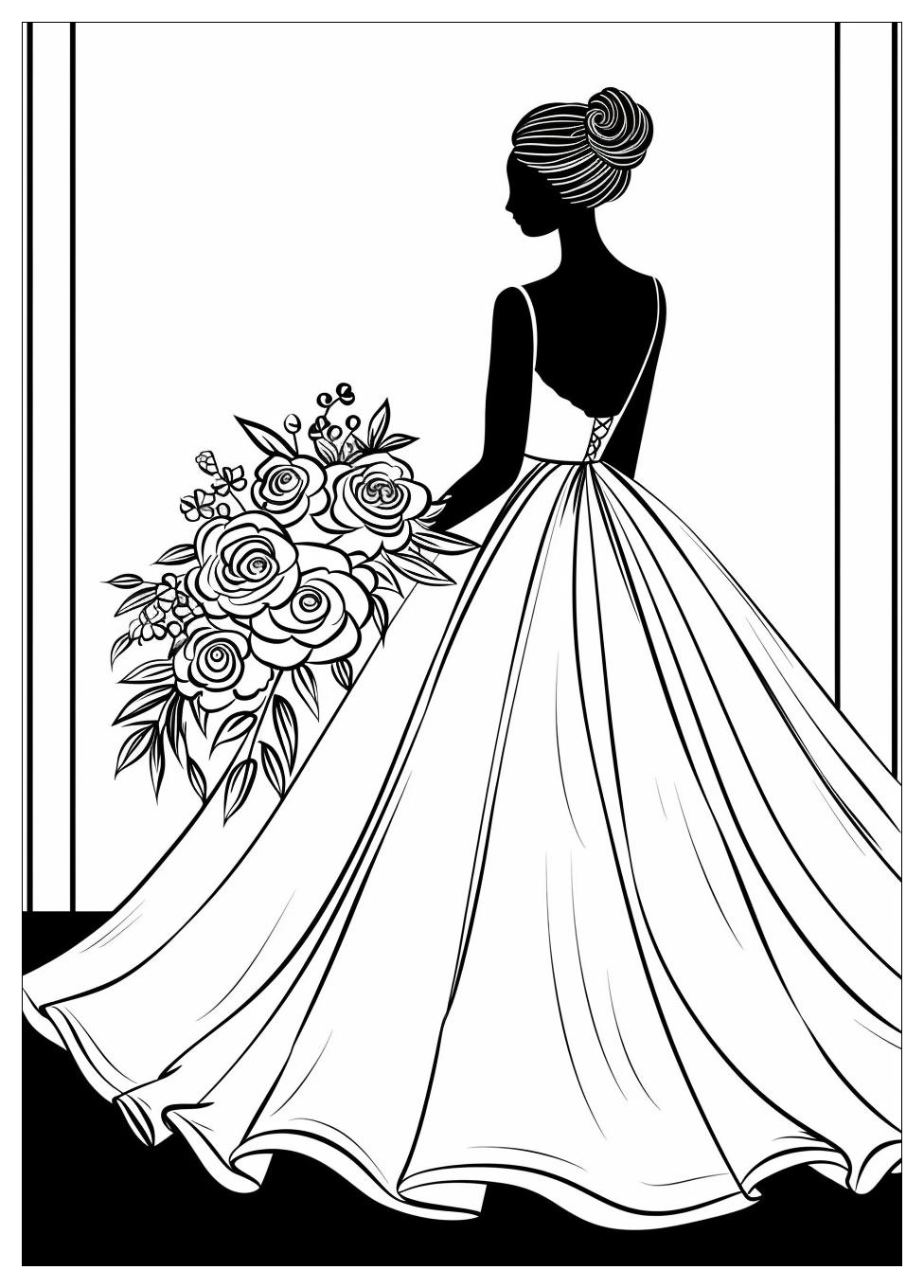 Wedding Dress Coloring Pages-5