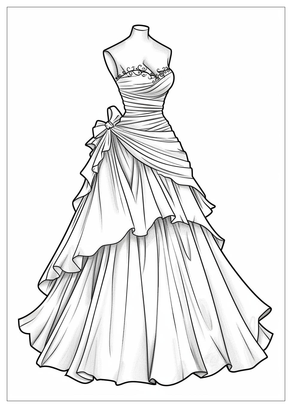 Wedding Dress Coloring Pages-7