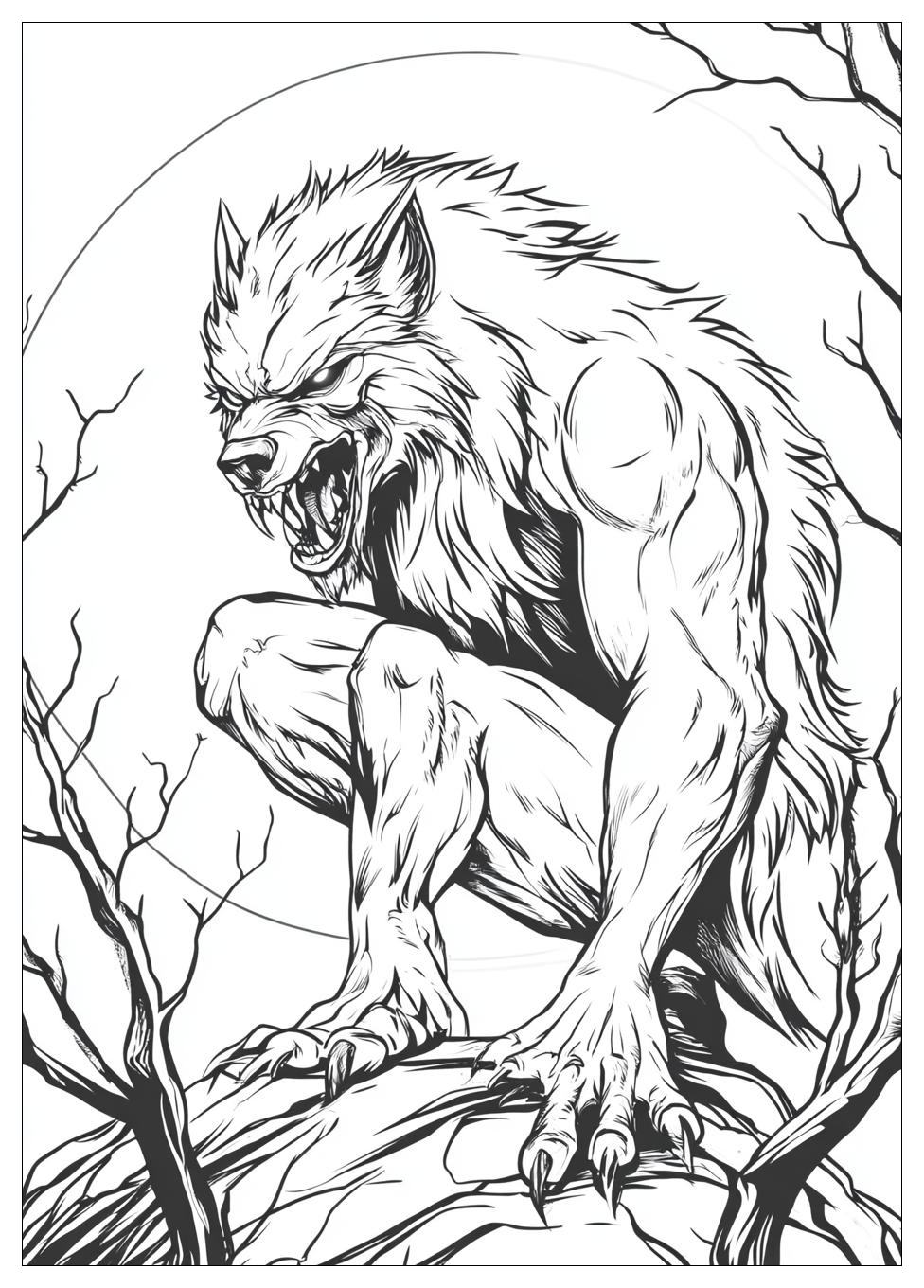 Werewolf Coloring Pages-13