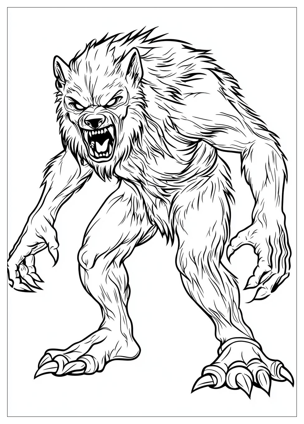Werewolf Coloring Pages-8