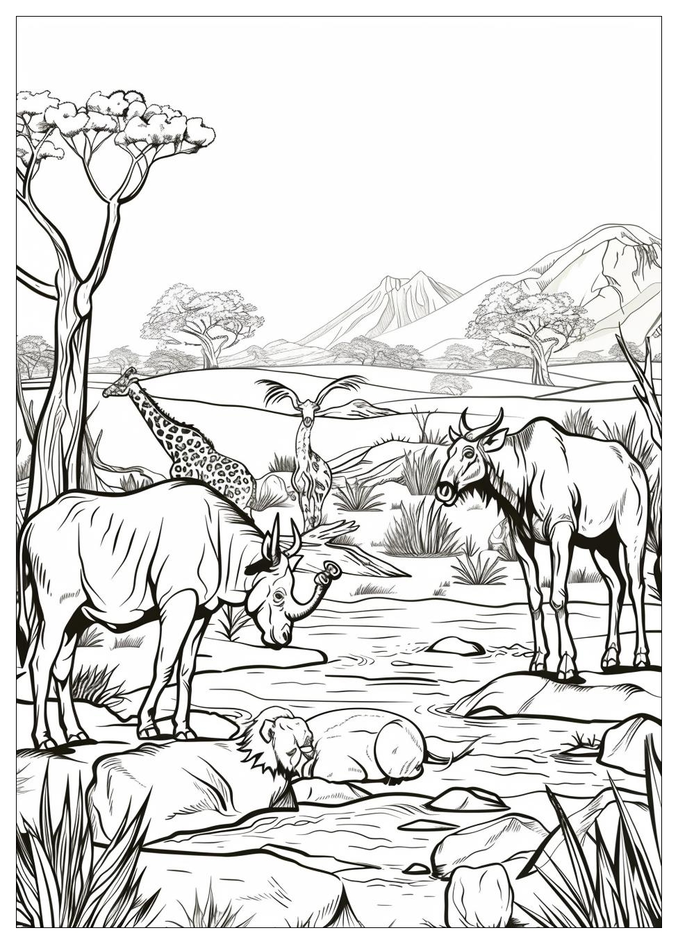 Wild Animals Coloring Pages-1