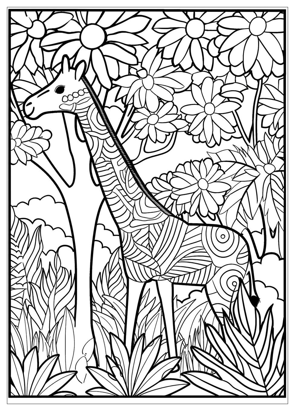 Wild Animals Coloring Pages-11