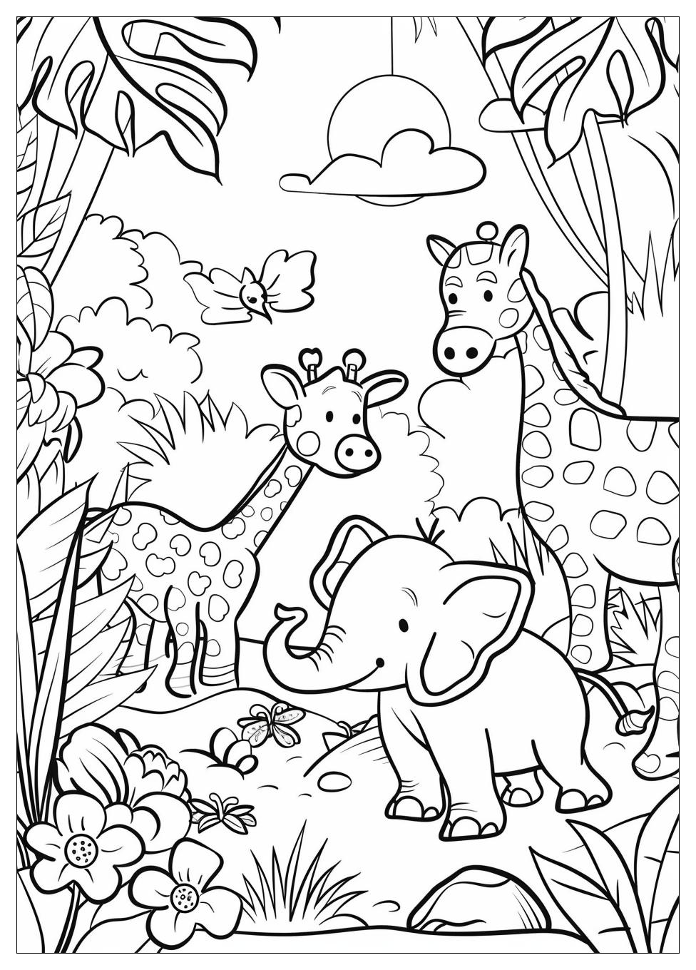 Wild Animals Coloring Pages-3