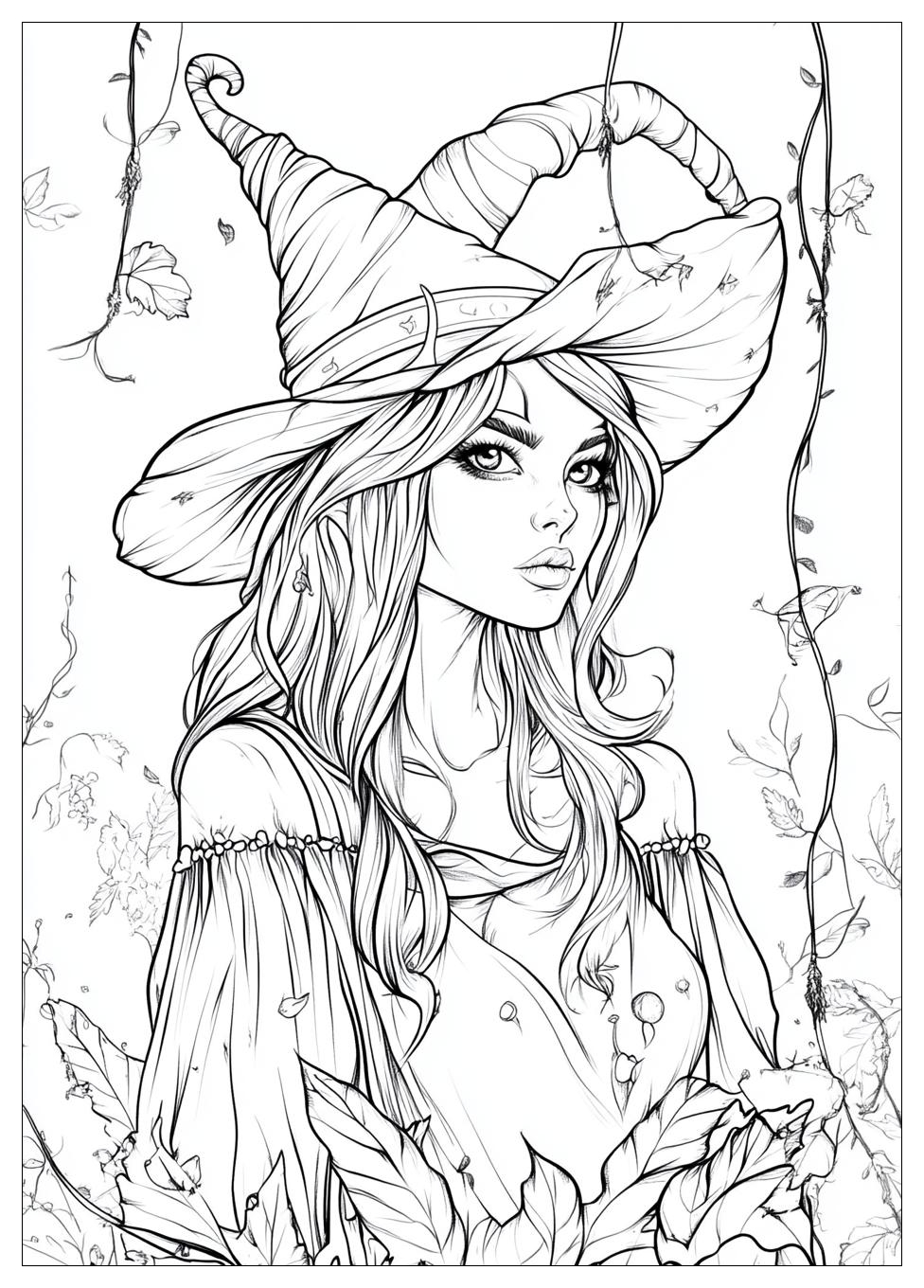 Witch Coloring Pages-18