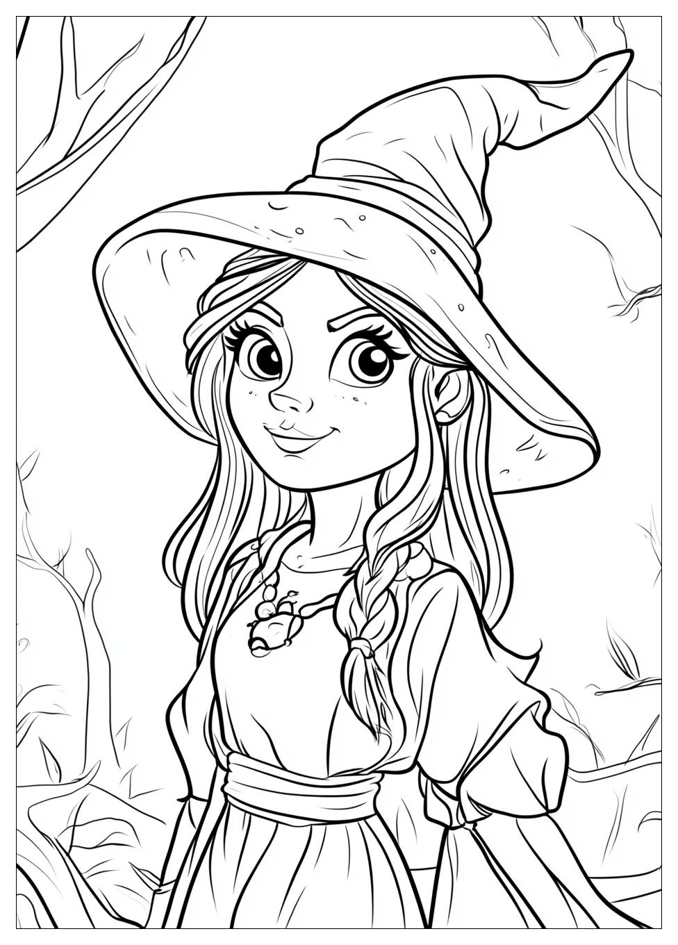 Witch Coloring Pages-4