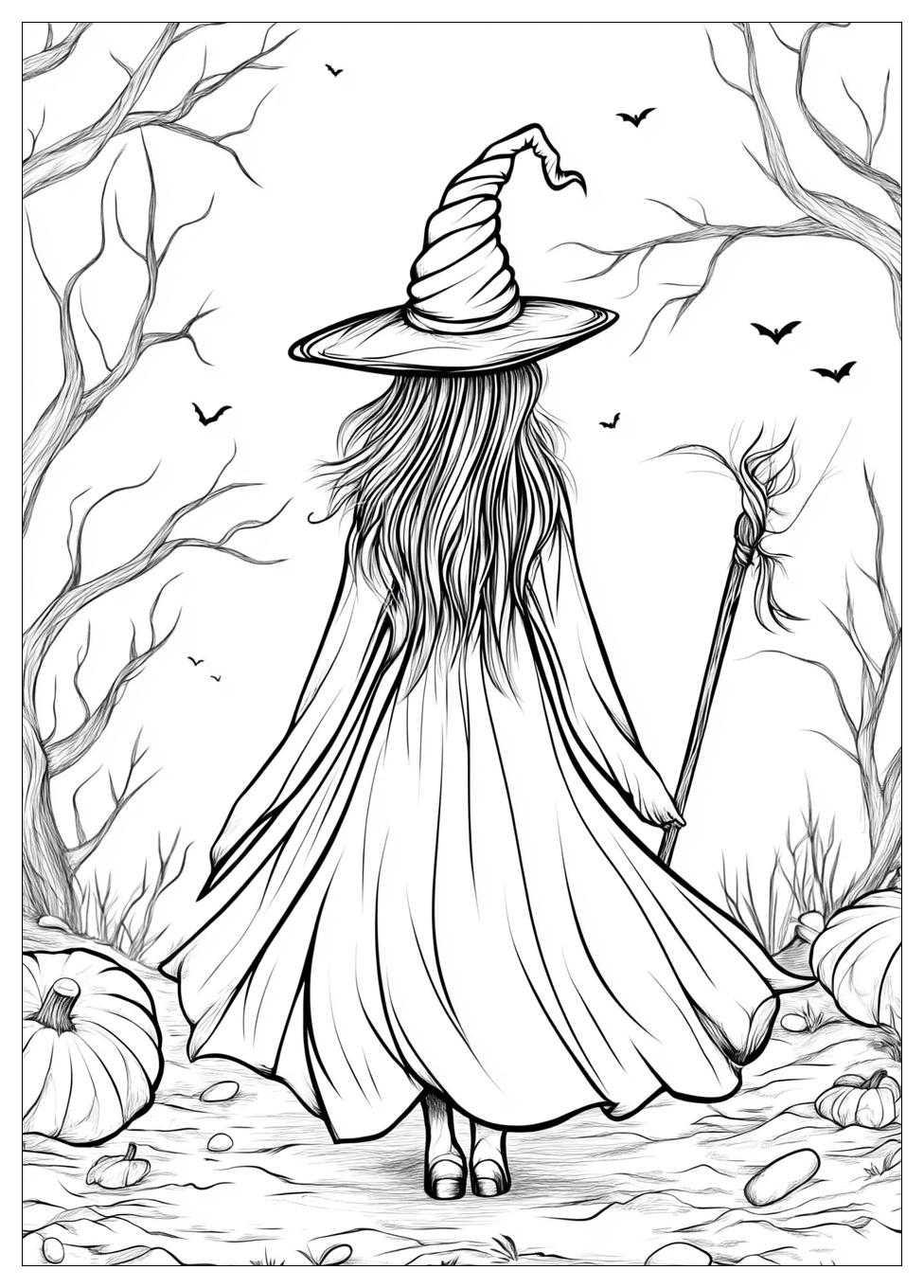 Witch Coloring Pages-6