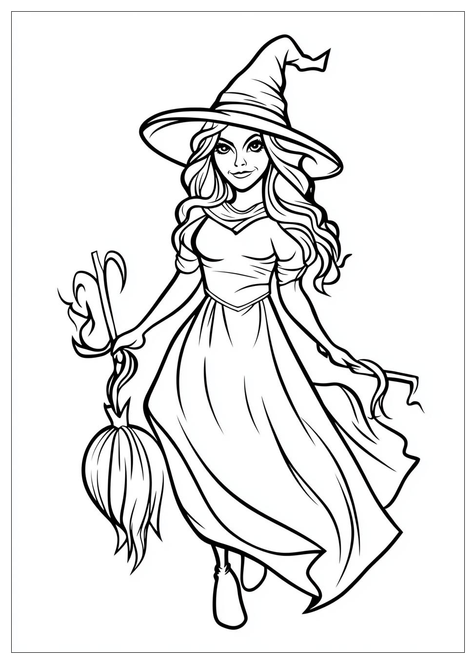Witch Coloring Pages-7