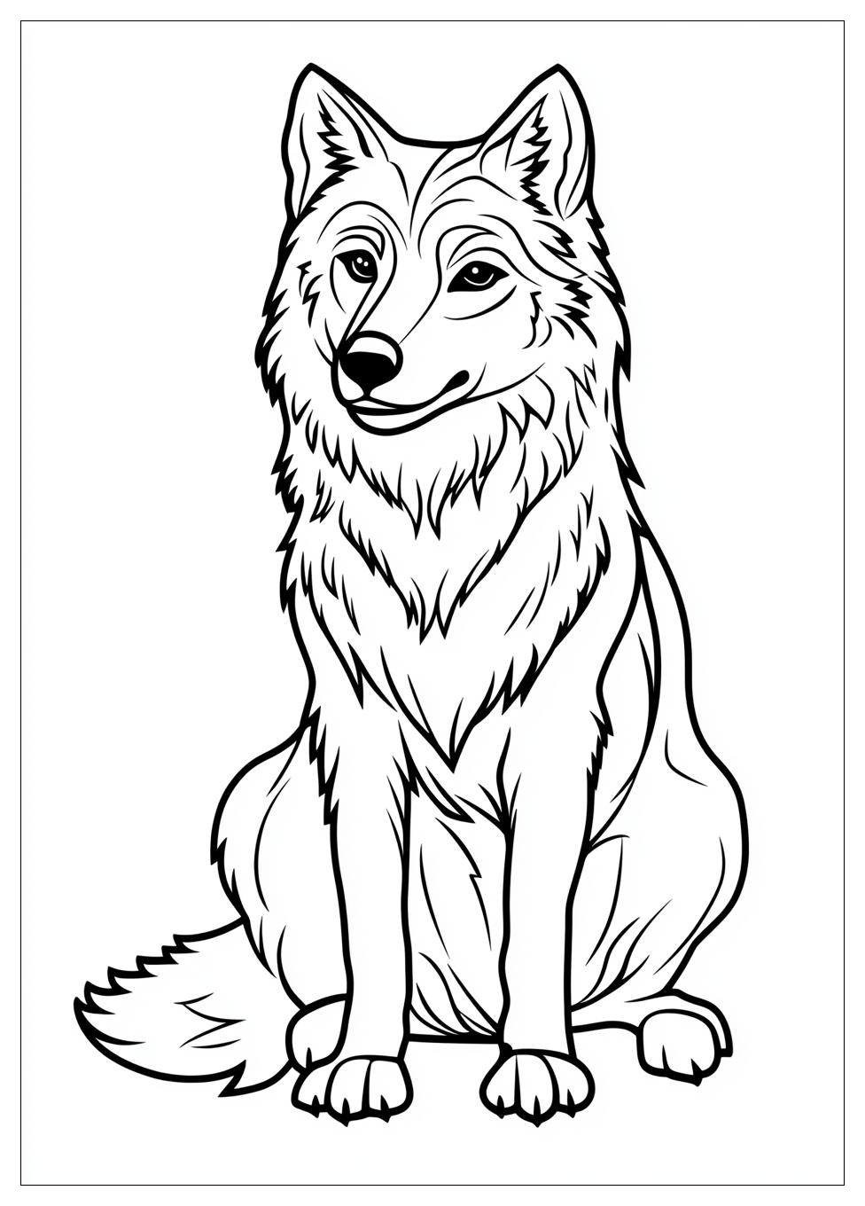 Wolf Coloring Pages-10