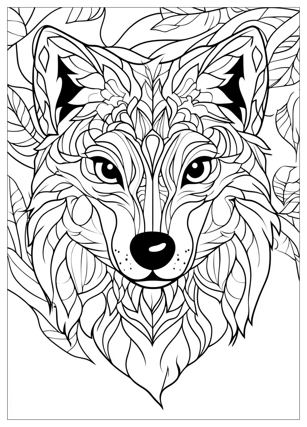 Wolf Coloring Pages-12