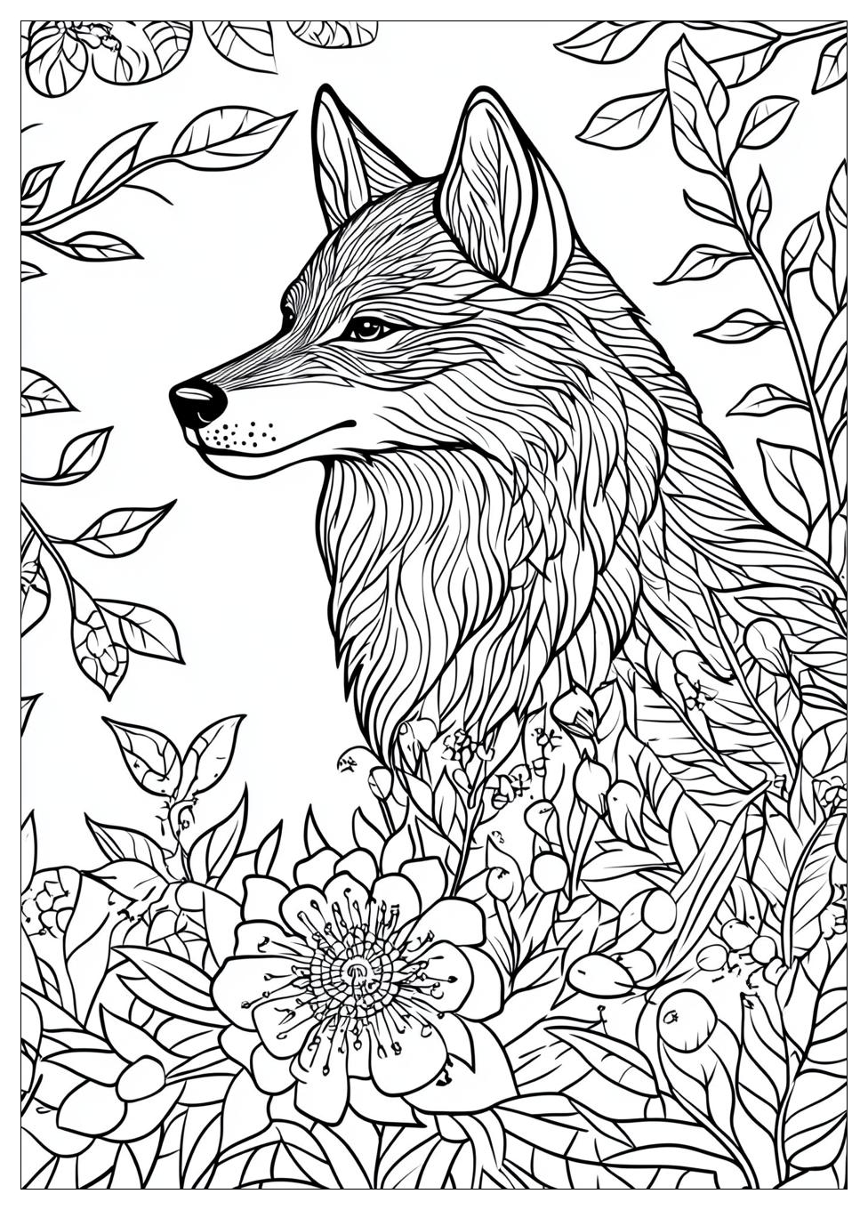Wolf Coloring Pages-14