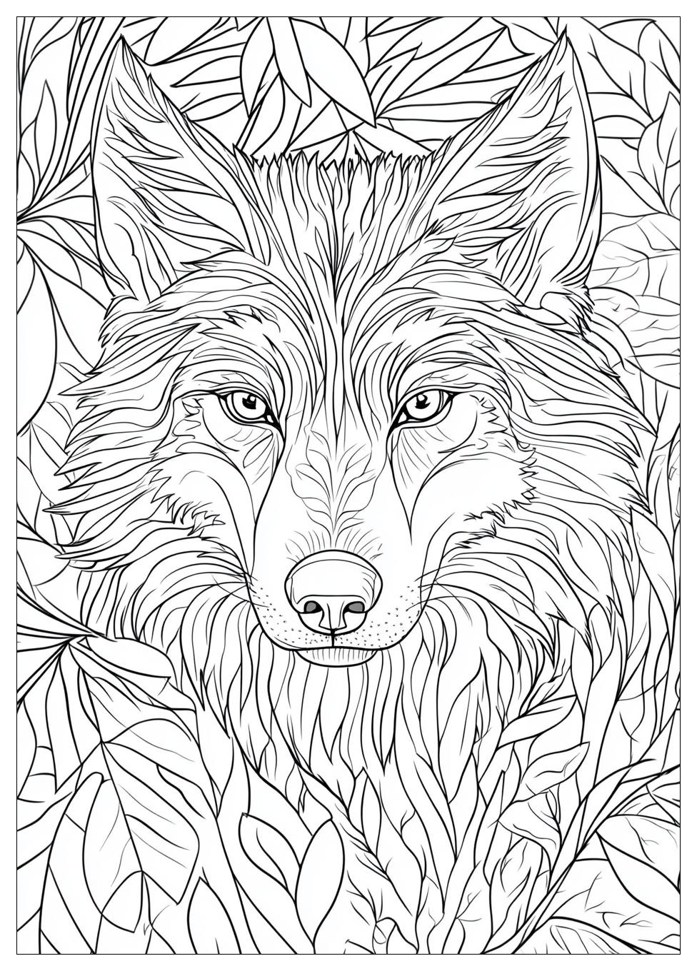 Wolf Coloring Pages-15
