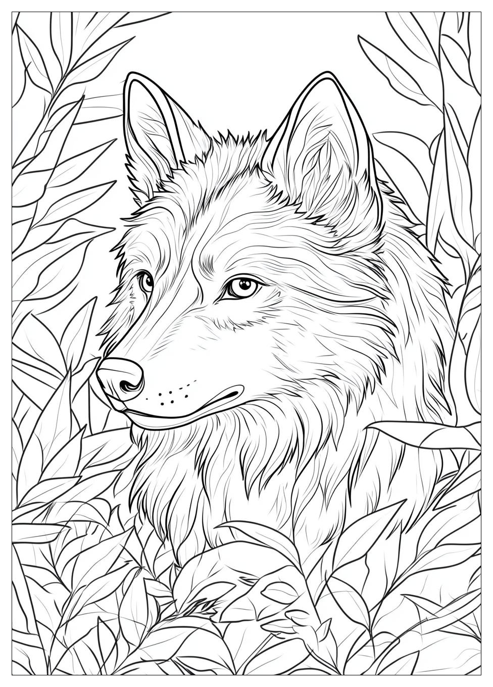 Wolf Coloring Pages-16
