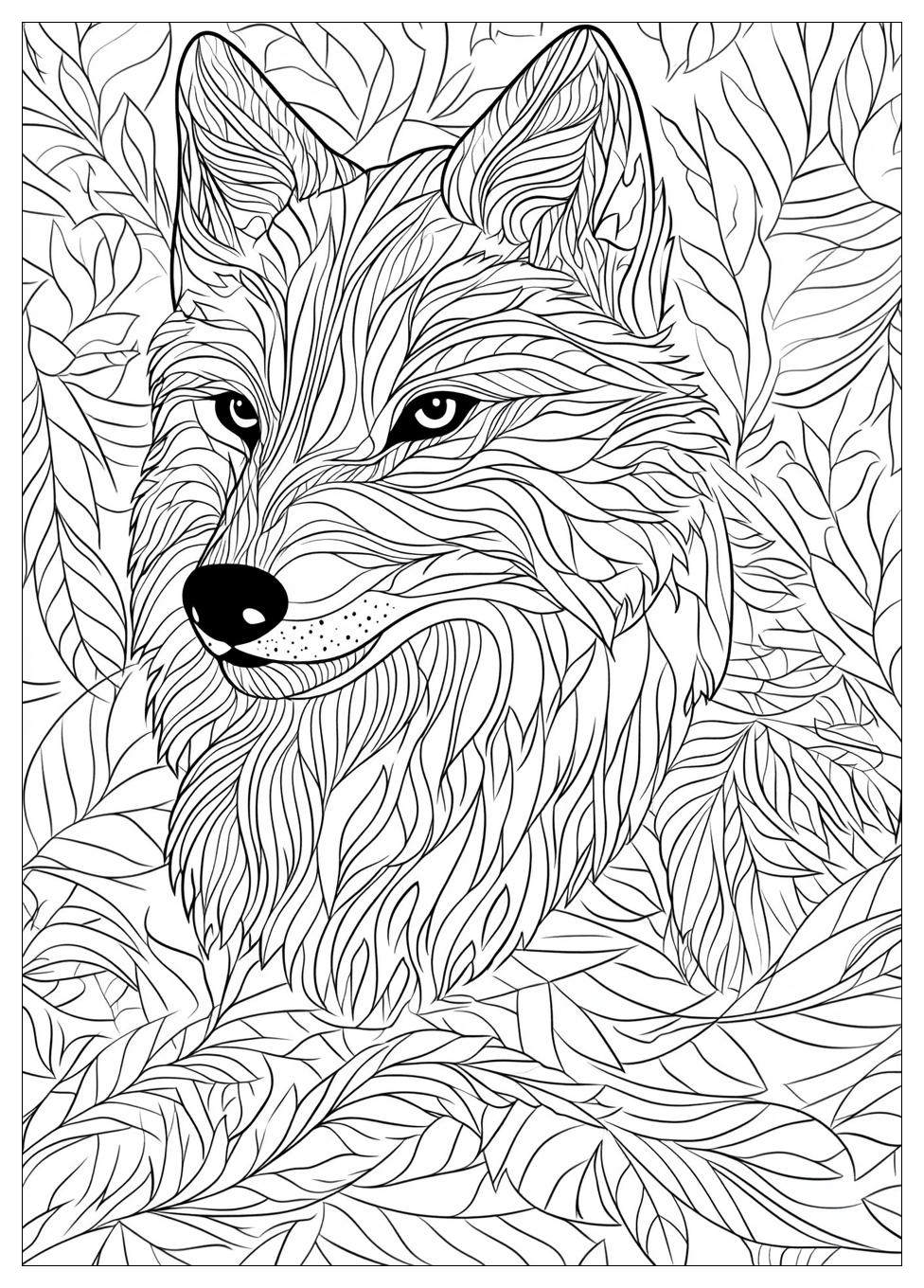 Wolf Coloring Pages-17