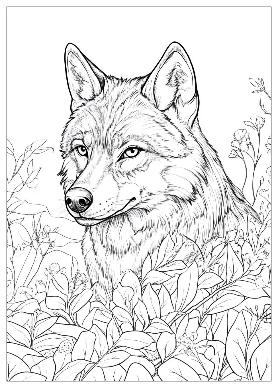 Wolf Coloring Pages-18