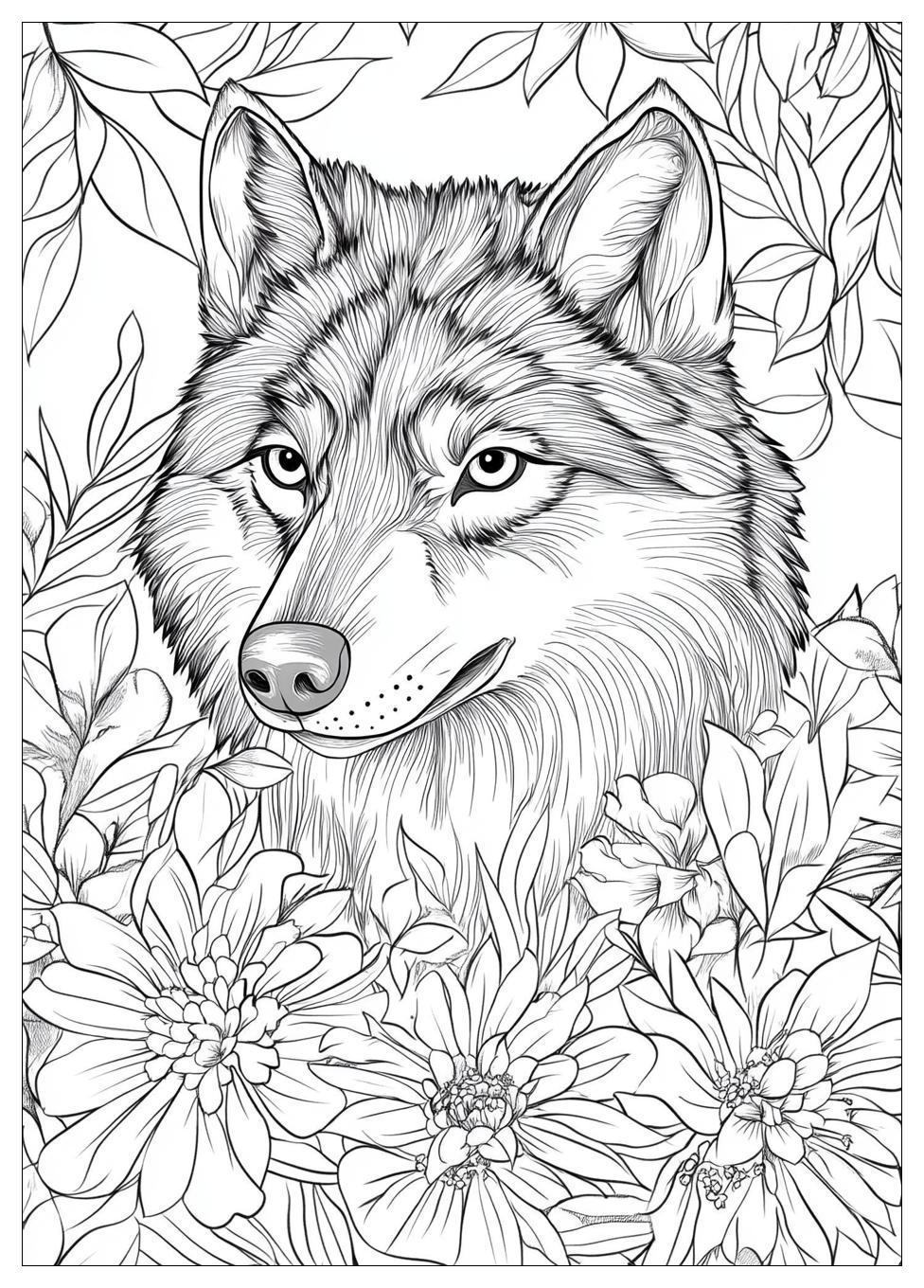 Wolf Coloring Pages-20