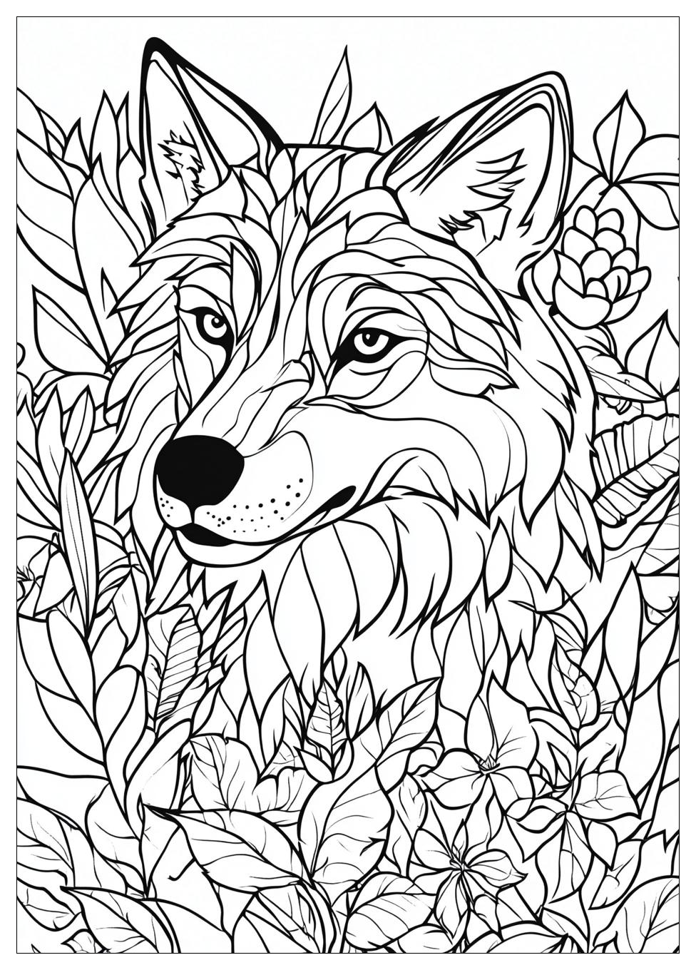 Wolf Coloring Pages-4