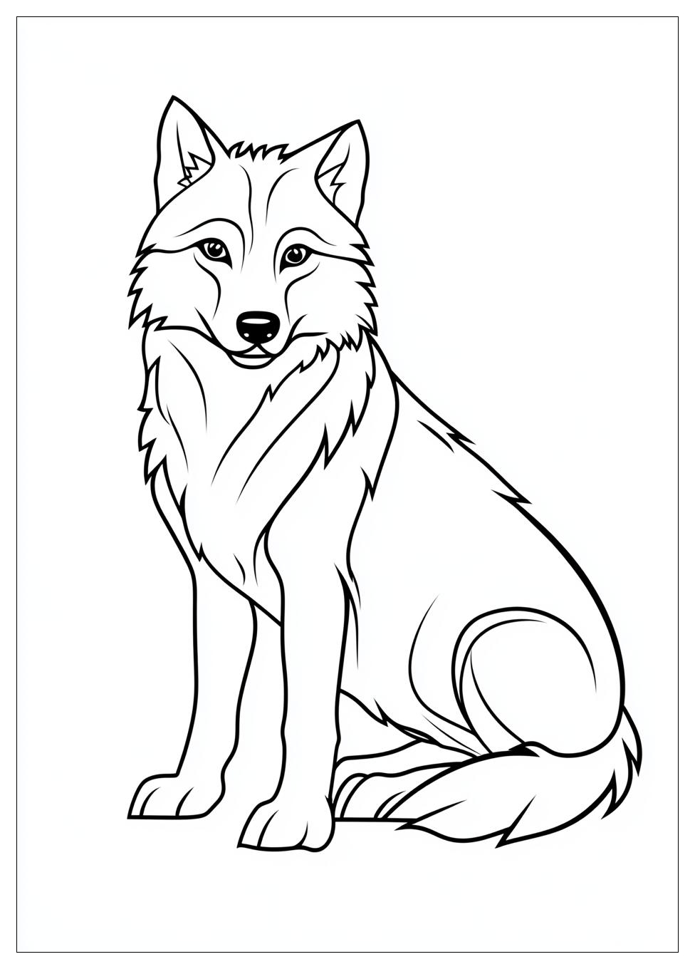 Wolf Coloring Pages-6