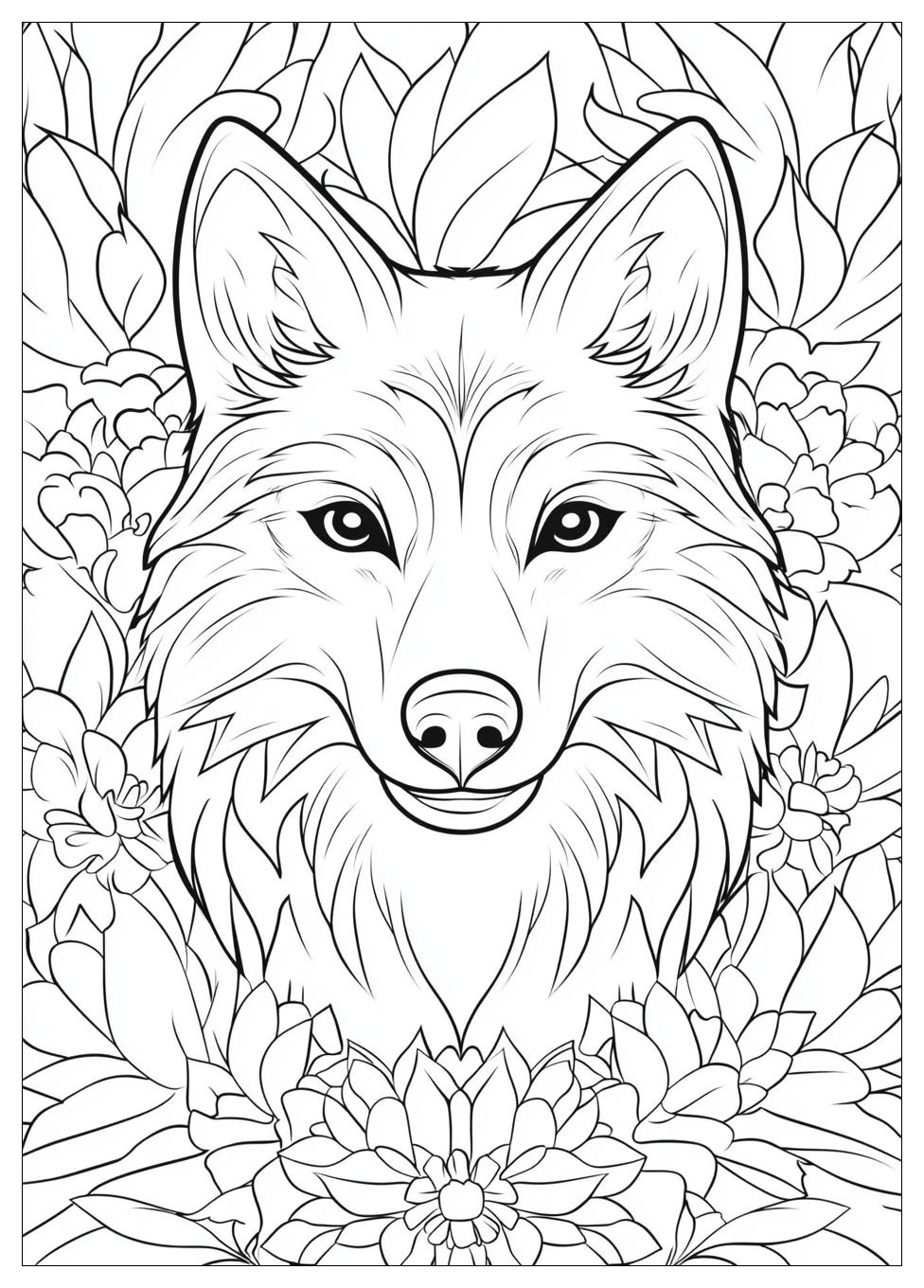 Wolf Coloring Pages-7