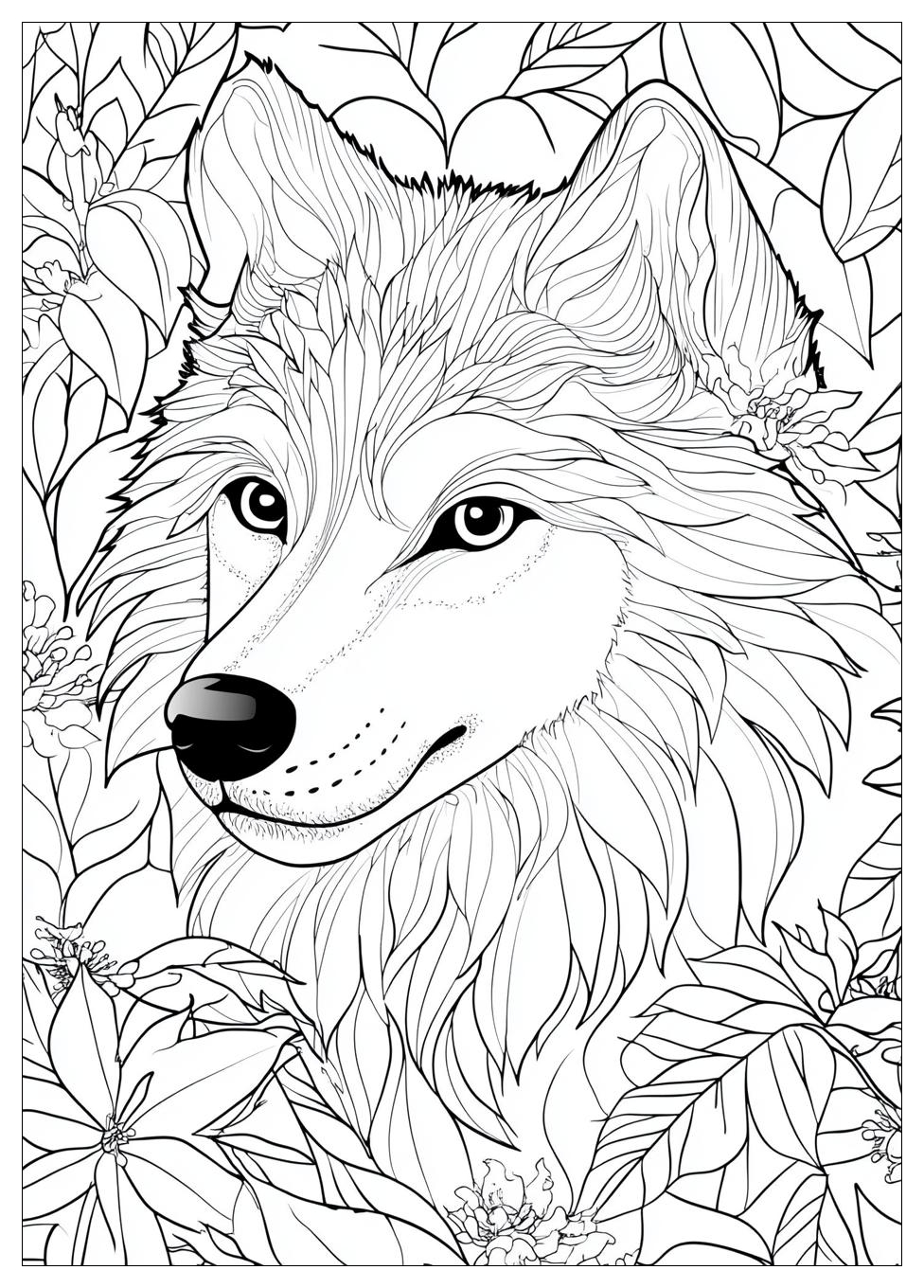Wolf Coloring Pages-8