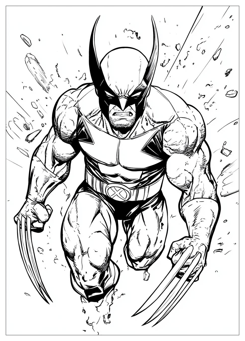 Free Printable Wolverine Coloring Pages 1 Wolverine Coloring Pages-1