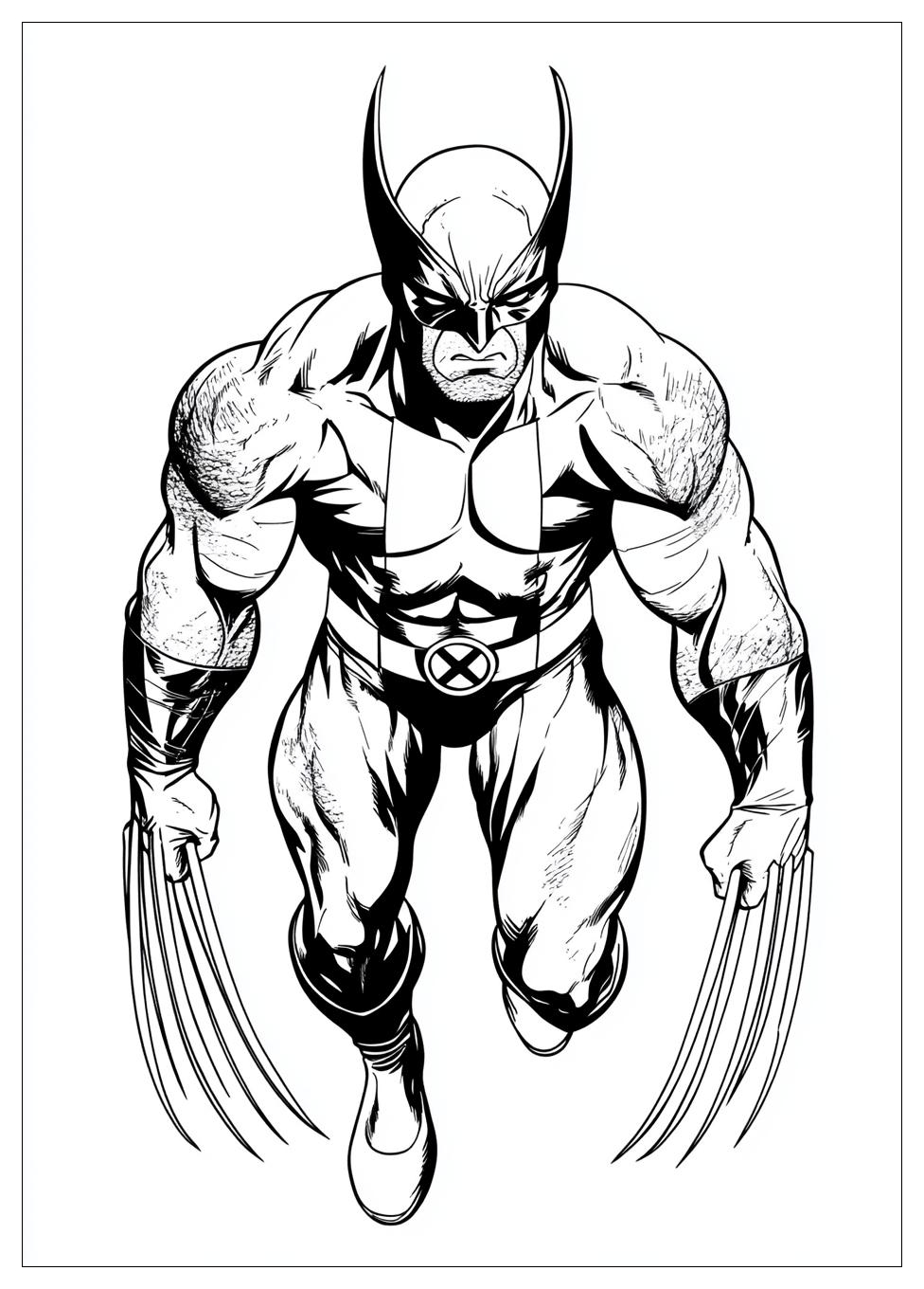 Free Printable Wolverine Coloring Pages 10 Wolverine Coloring Pages-10