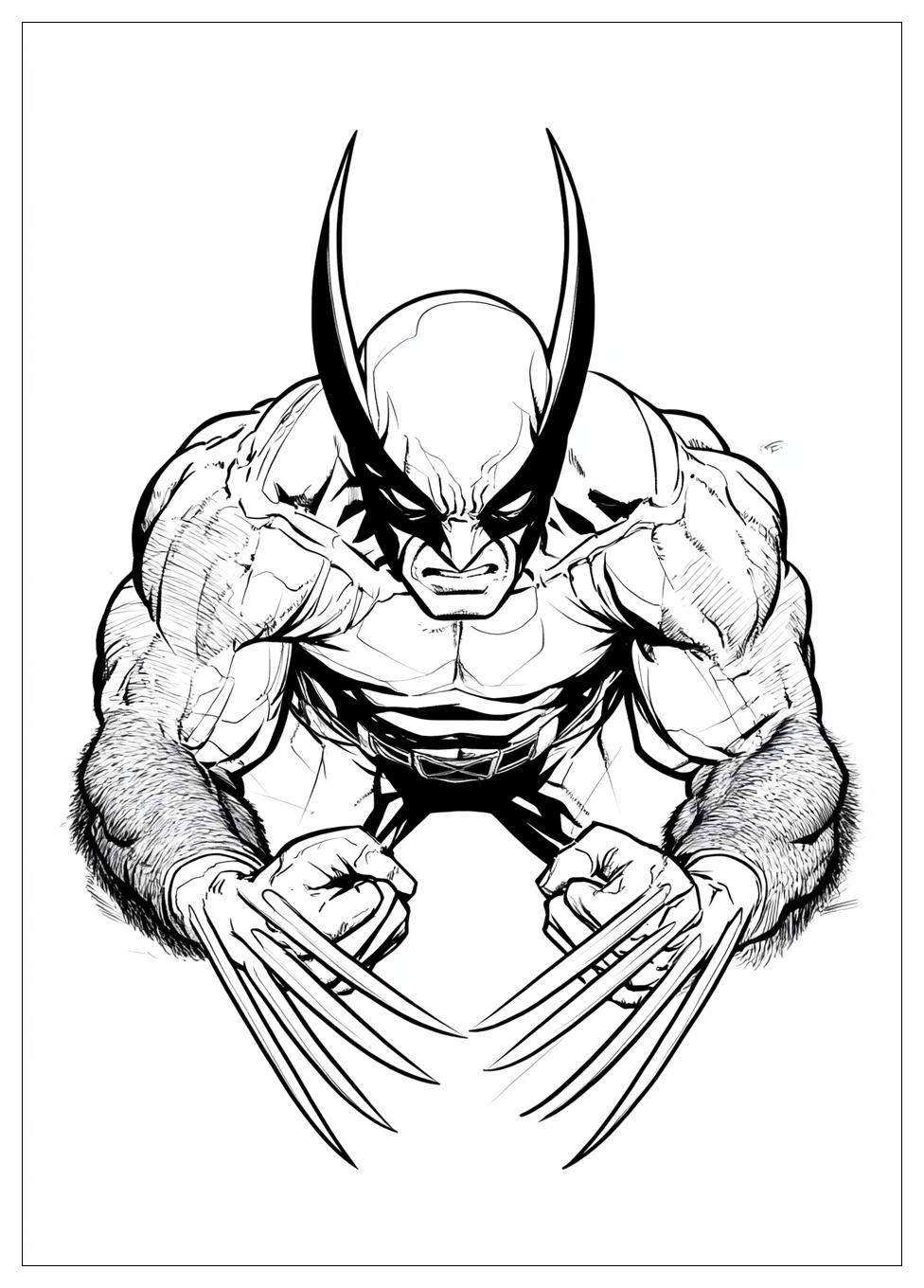 Free Printable Wolverine Coloring Pages 12 Wolverine Coloring Pages-12