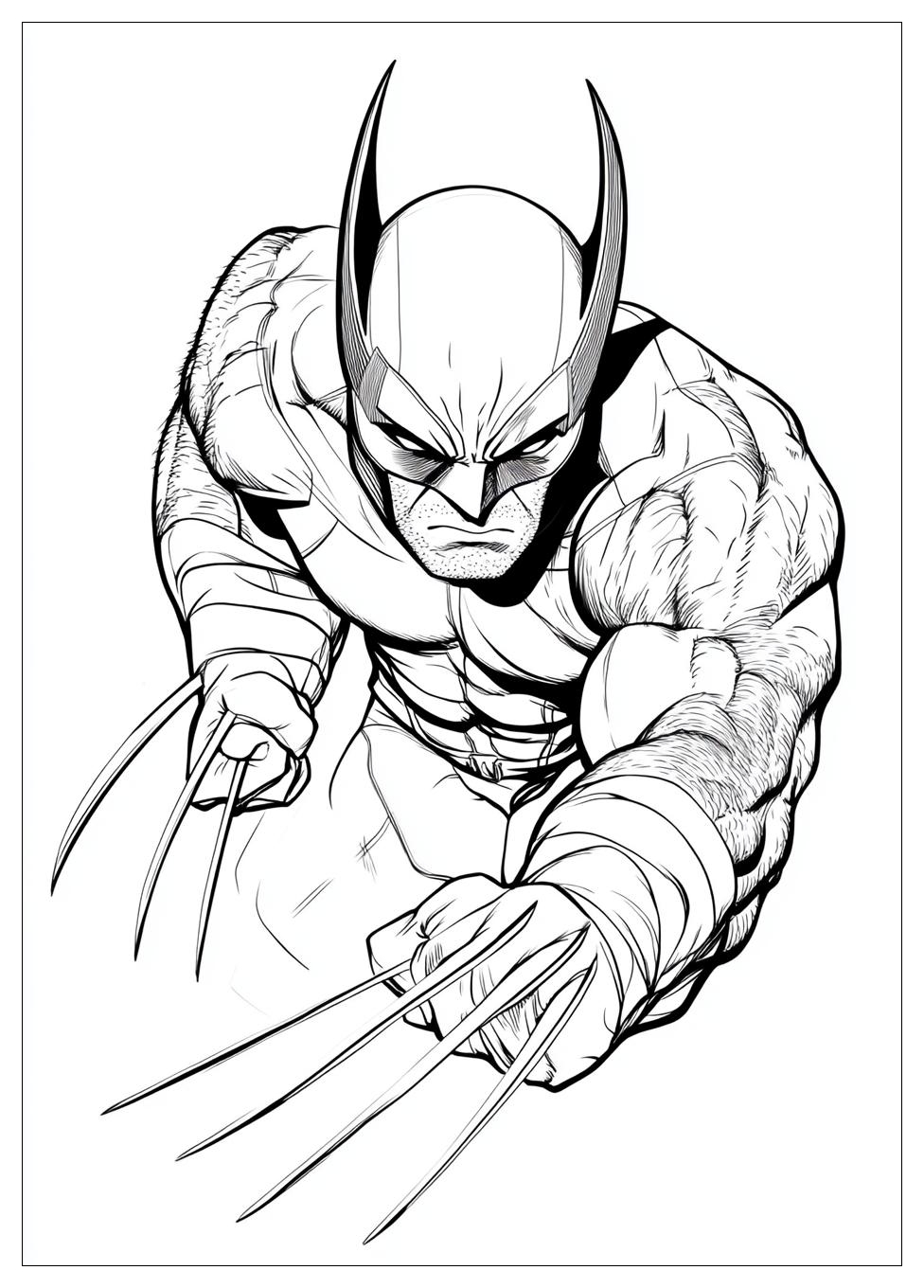 Free Printable Wolverine Coloring Pages 14 Wolverine Coloring Pages-14