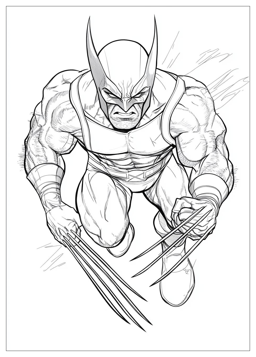 Free Printable Wolverine Coloring Pages 15 Wolverine Coloring Pages-15