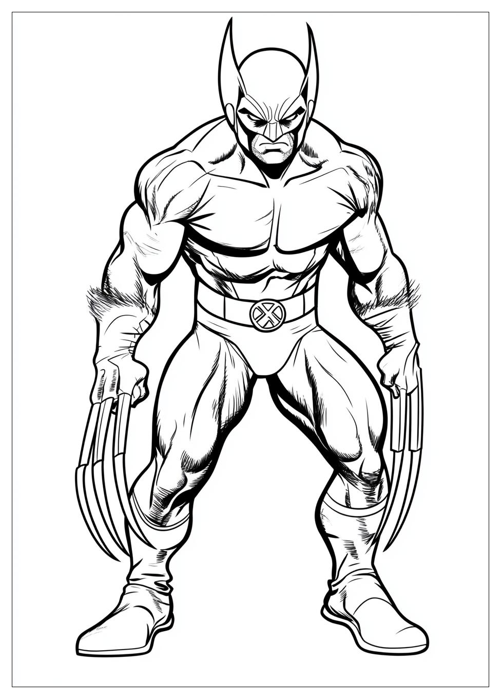 Free Printable Wolverine Coloring Pages 17 Wolverine Coloring Pages-17