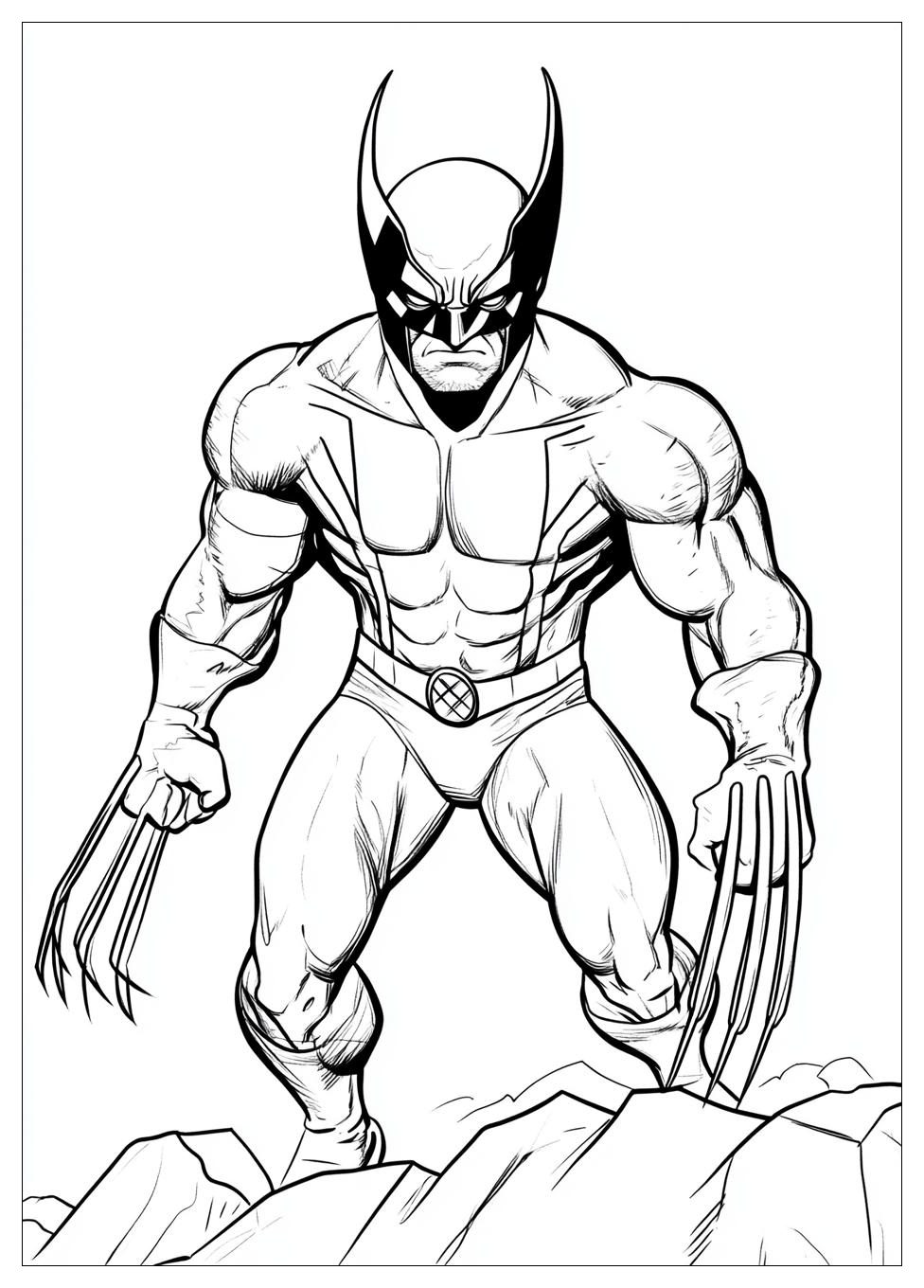 Free Printable Wolverine Coloring Pages 3 Wolverine Coloring Pages-3