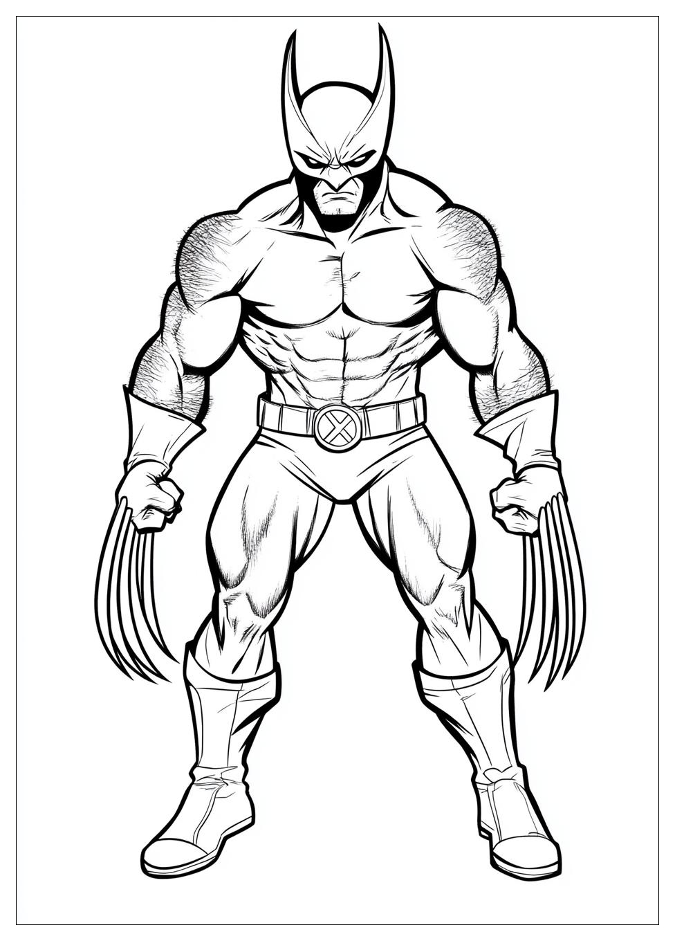 Free Printable Wolverine Coloring Pages 4 Wolverine Coloring Pages-4